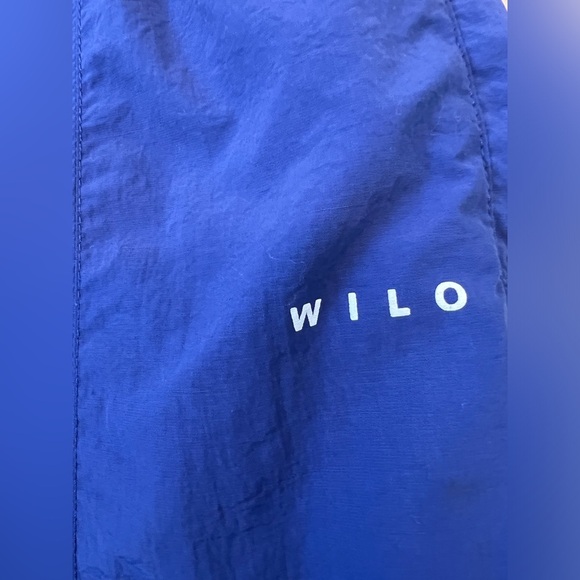 Wilo the Label Nylon parachute Pants in Blue Surf the Web Size Small - Picture 6 of 12